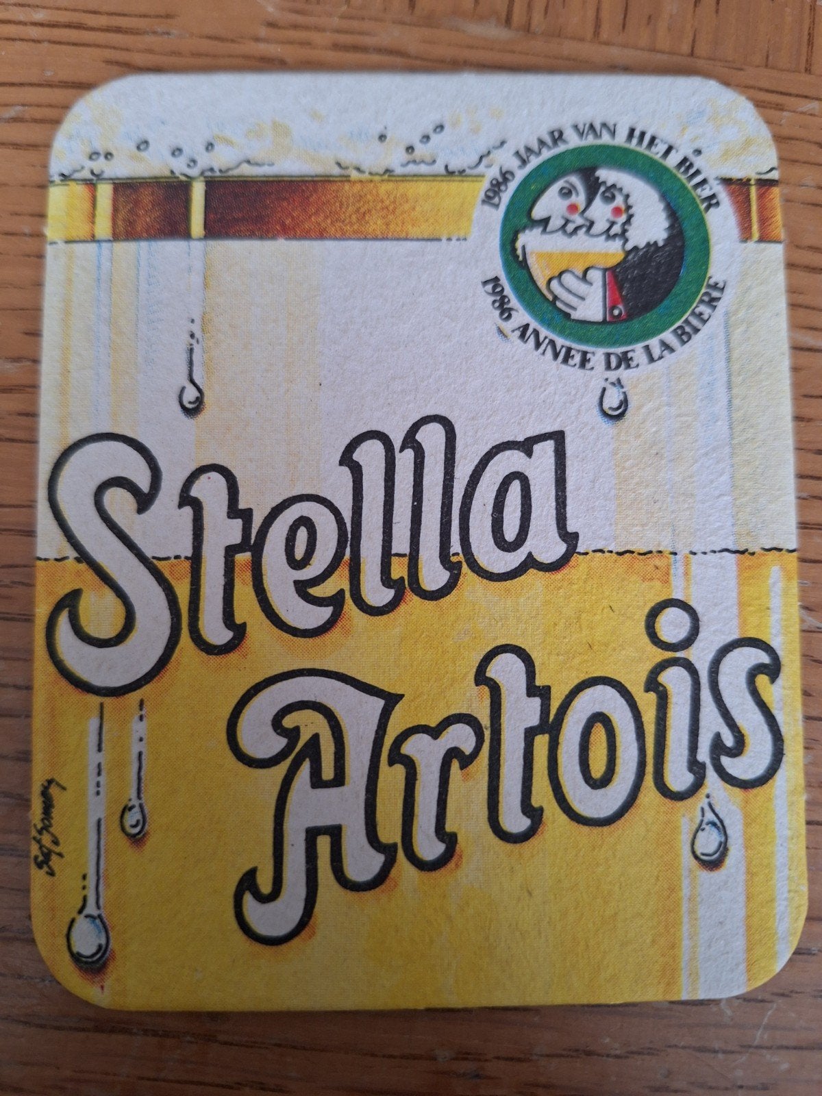 oud bierviltje brouwerij AB Inbev Stella Artois bier Leuven, Ophalen of Verzenden, Stella Artois