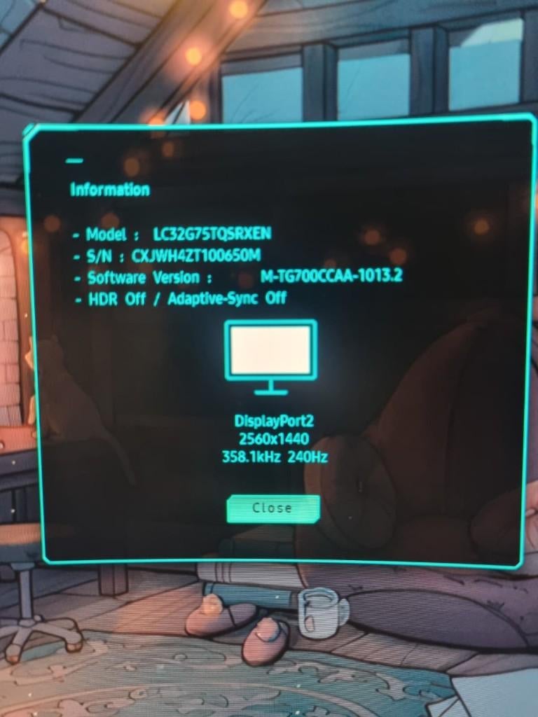 SAMSUNG Gaming monitor, Gaming, 1 à 2 ms, Réglable en hauteur, VA