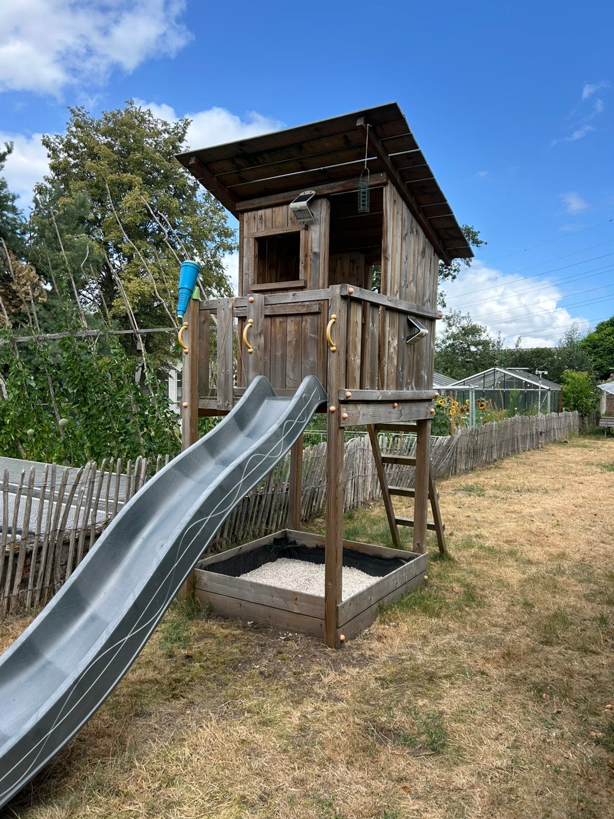 Speelhuisje beach hut met glijbaan, Ophalen, Gebruikt, Glijbaan