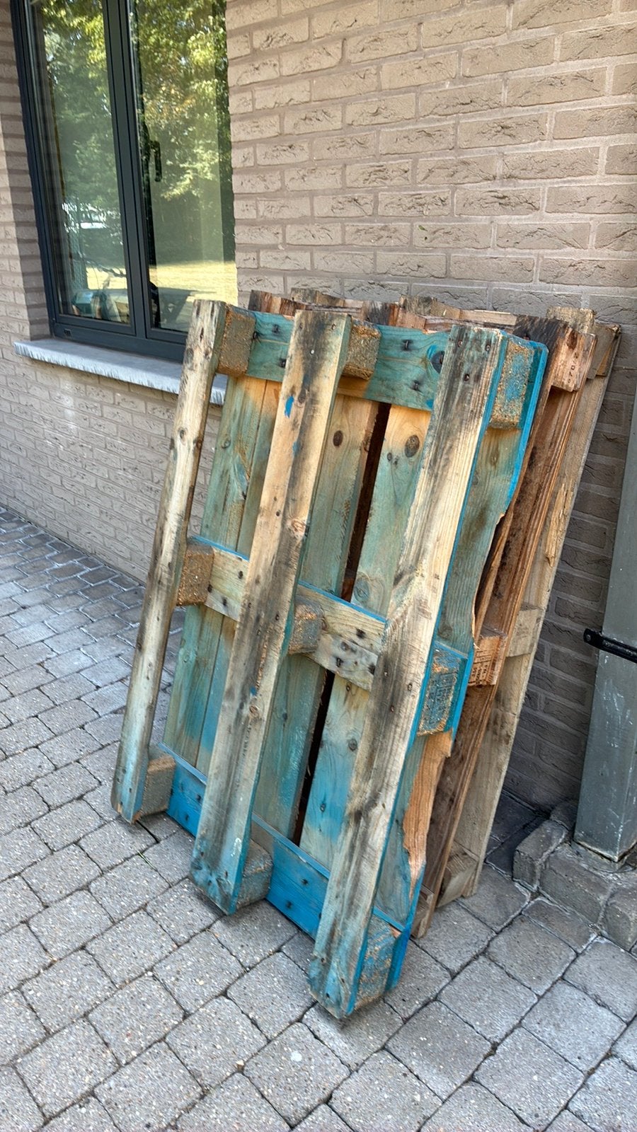 Palletten, Ophalen, Zo goed als nieuw
