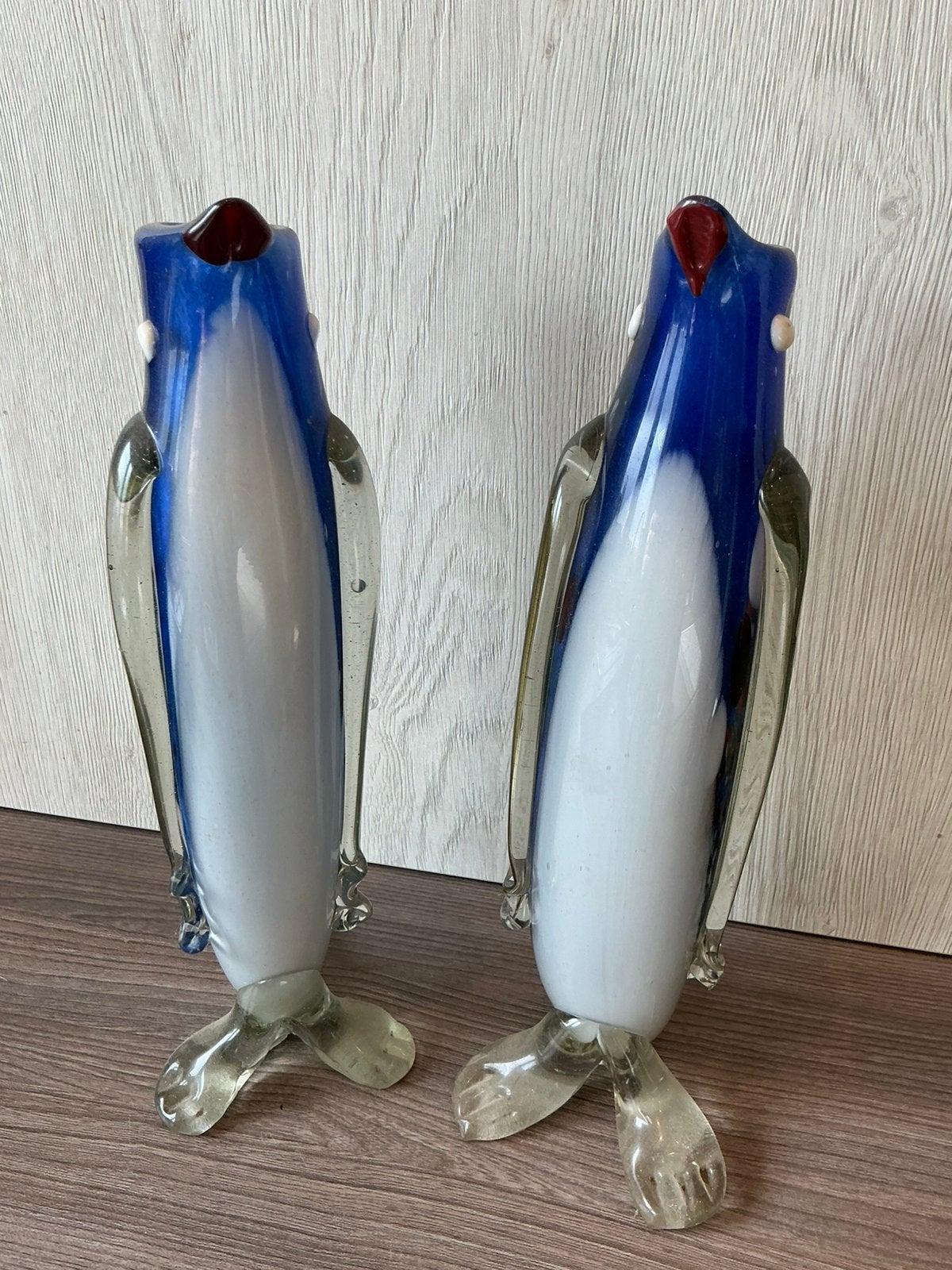 Paar vintage murano pinguin vazen, Antiek en Kunst, Ophalen