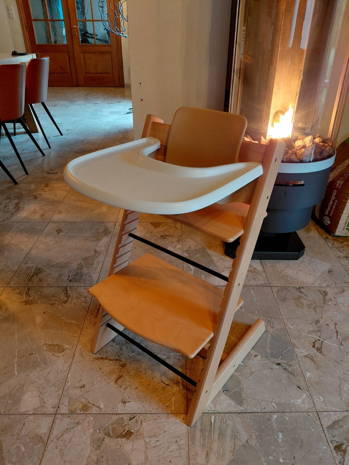 Stokke tripp trapp met babyset, Kinderen en Baby's, Ophalen, Gebruikt