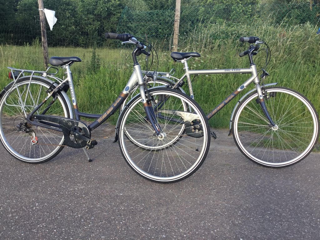 Dames en herenfiets( samen €150 ), Fietsen en Brommers, Ophalen