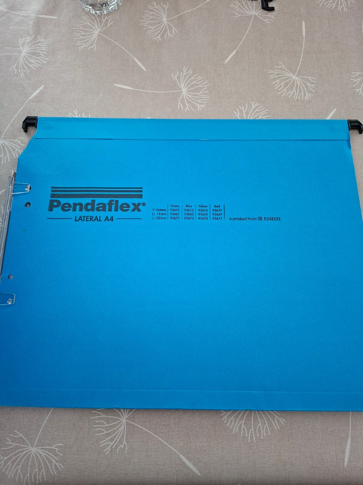Gratis blauwe hangmappen, merk: Pendaflex lateral A4, Enlèvement