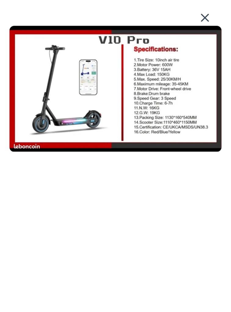 Krachtige Elektrische Step met Dubbel Remsysteem, Vélos & Vélomoteurs, Vélos électriques, Comme neuf, Enlèvement
