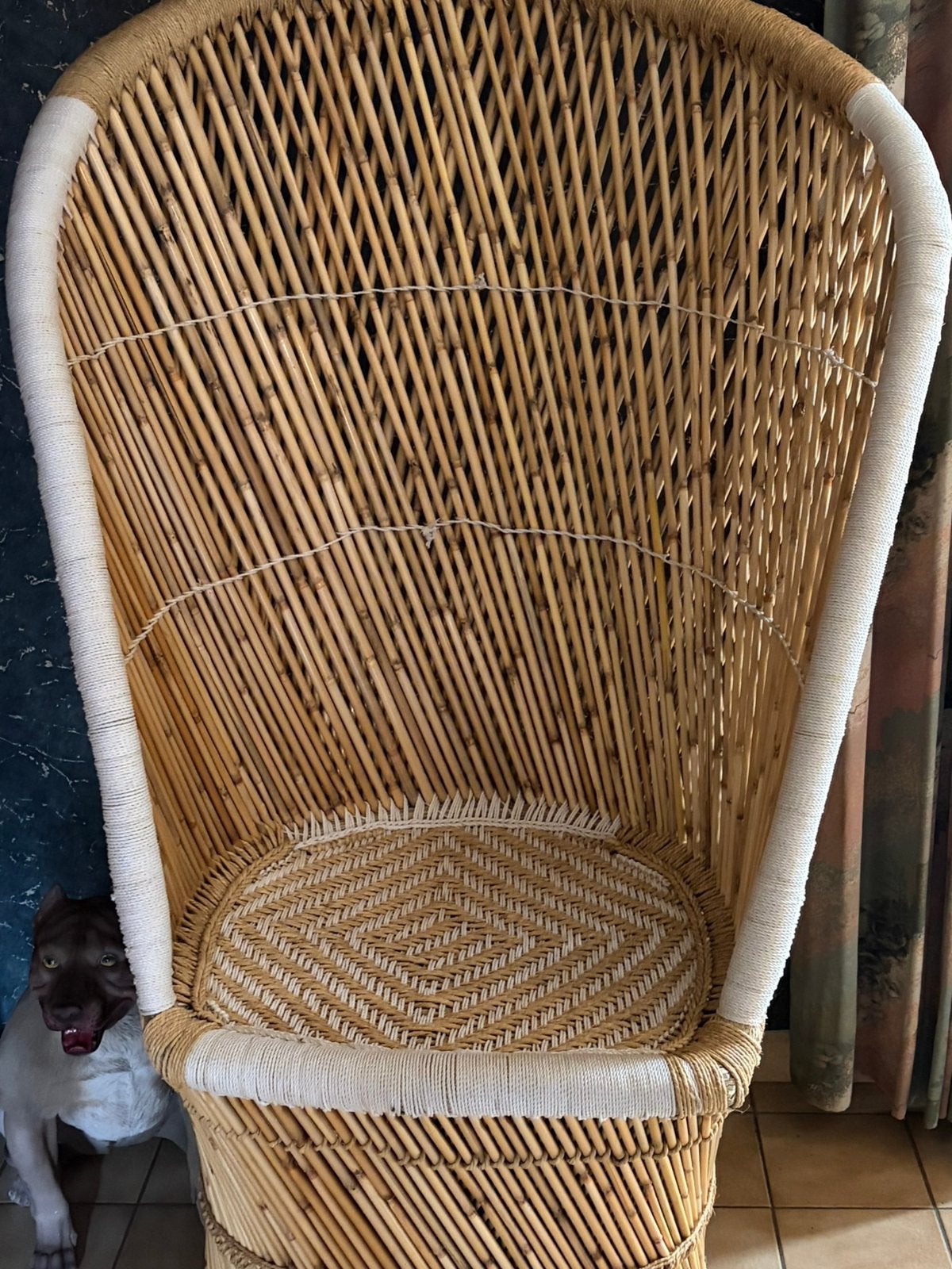 Fauteuil, Enlèvement, Comme neuf, Osier