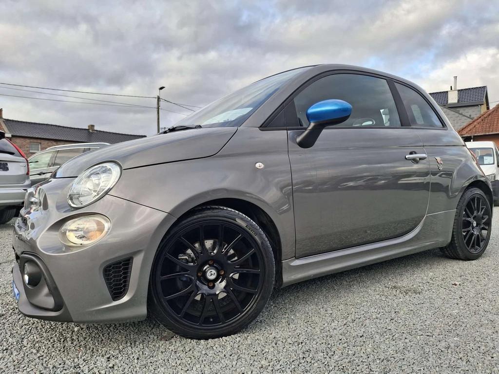 Abarth 595 Pista 1.4 cabriolet (bj 2022, automaat), Auto's, Automaat, 4 zetels, Stof, Gebruikt