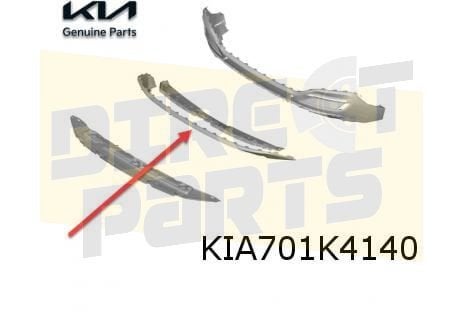 Kia EV6 (9/21-) (skidplate) achterbumper (GT-line) (te spuit, Kia, -, Verzenden, -