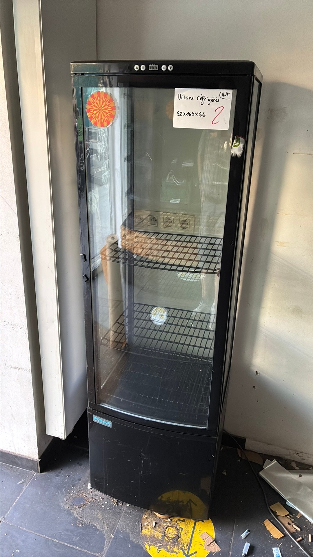 Vitrine réfrigérée à donner, 160 cm ou plus, Sans bac à congélation, Enlèvement, Utilisé