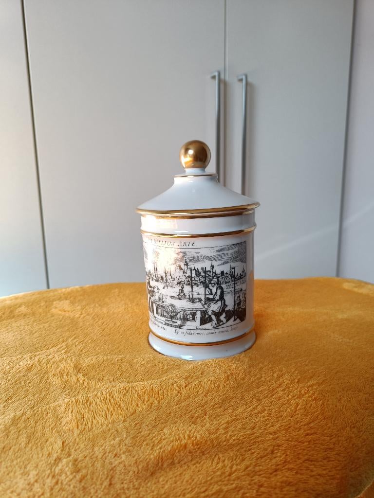 Afvalpot voor op tafel, Ophalen, Zo goed als nieuw, Voorraadpot, Steen/keramiek
