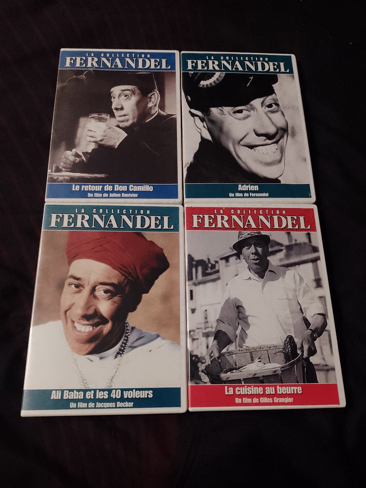 A vendre 4 dvd de la collection Fernandel, CD & DVD, À partir de 6 ans, Comédie d'action, Enlèvement ou Envoi, Français