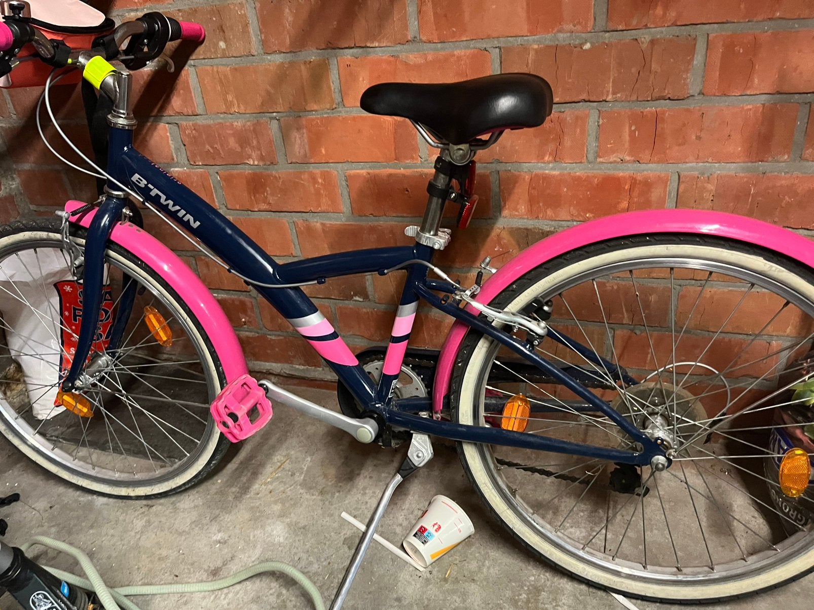 Kinder fiets meisjes 24 inch, Fietsen en Brommers, Fietsen | Meisjes, Ophalen, Zo goed als nieuw, 24 inch