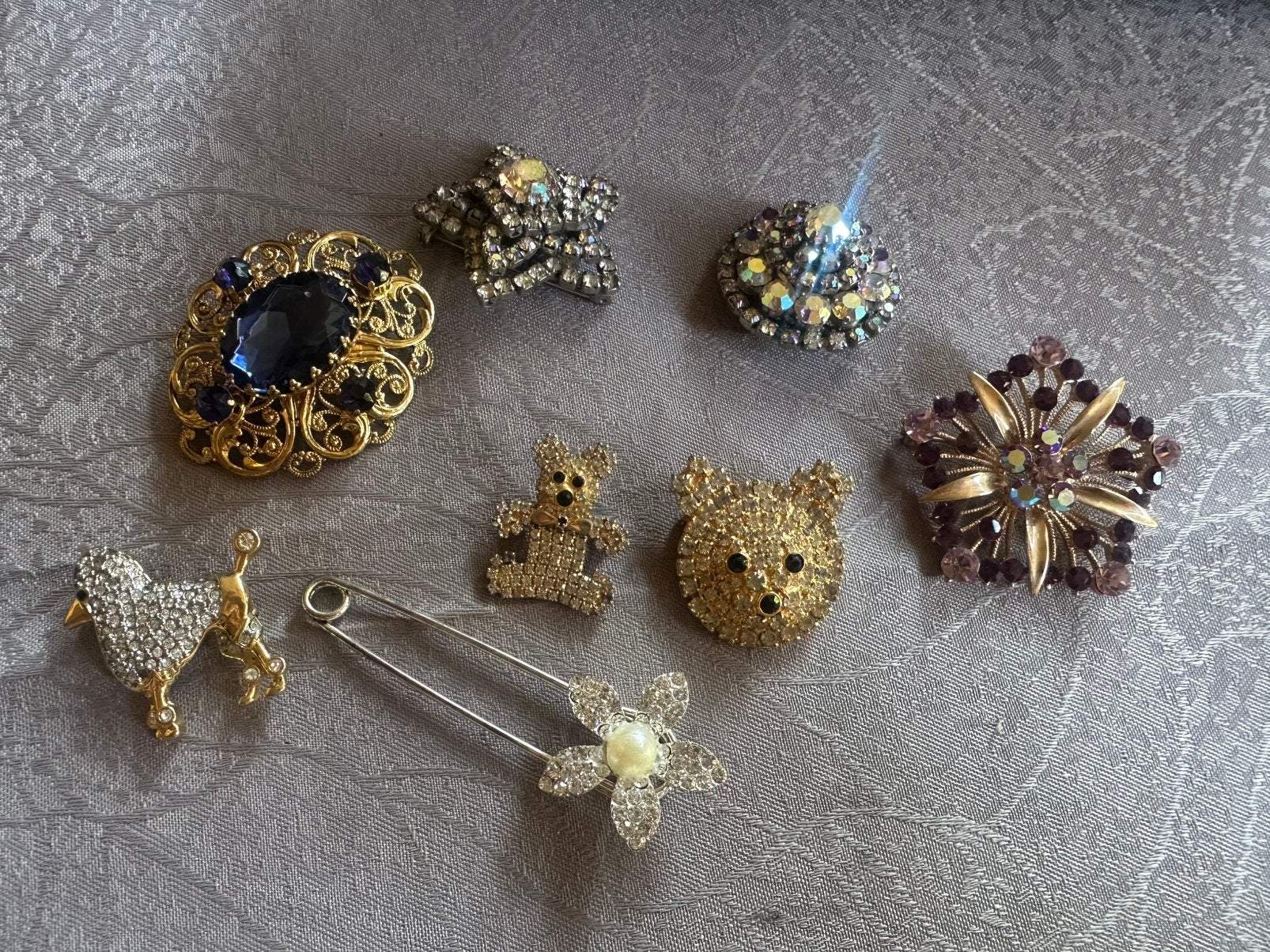 Vintage broches, Bijoux, Sacs & Beauté, Broches, Envoi, Utilisé, Autres matériaux