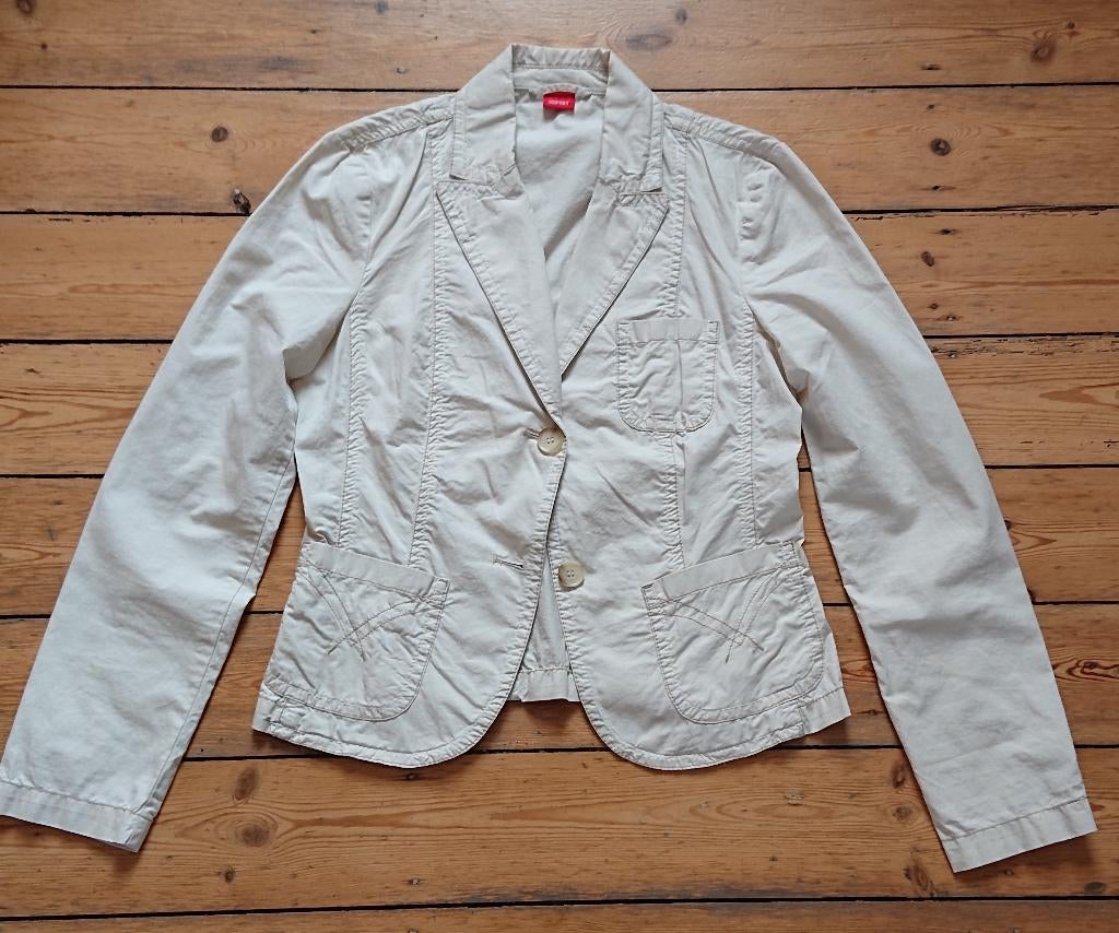 vest katoen Esprit 40, Kleding | Dames, Jassen | Zomer, Gedragen, Maat 38/40 (M), Wit, Ophalen of Verzenden