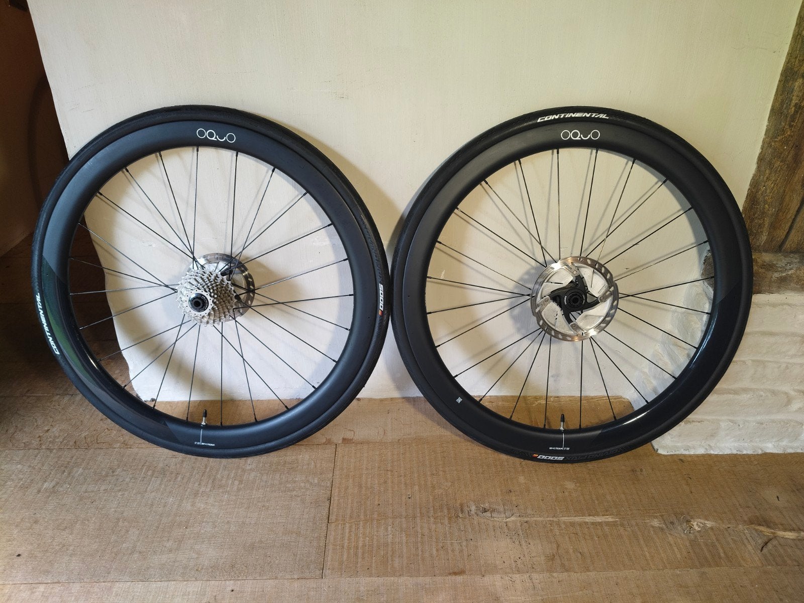 Oquo carbon wielen RP45TEAM, Fietsen en Brommers, Fietsonderdelen, Racefiets, Zo goed als nieuw, Orbea, Carbon