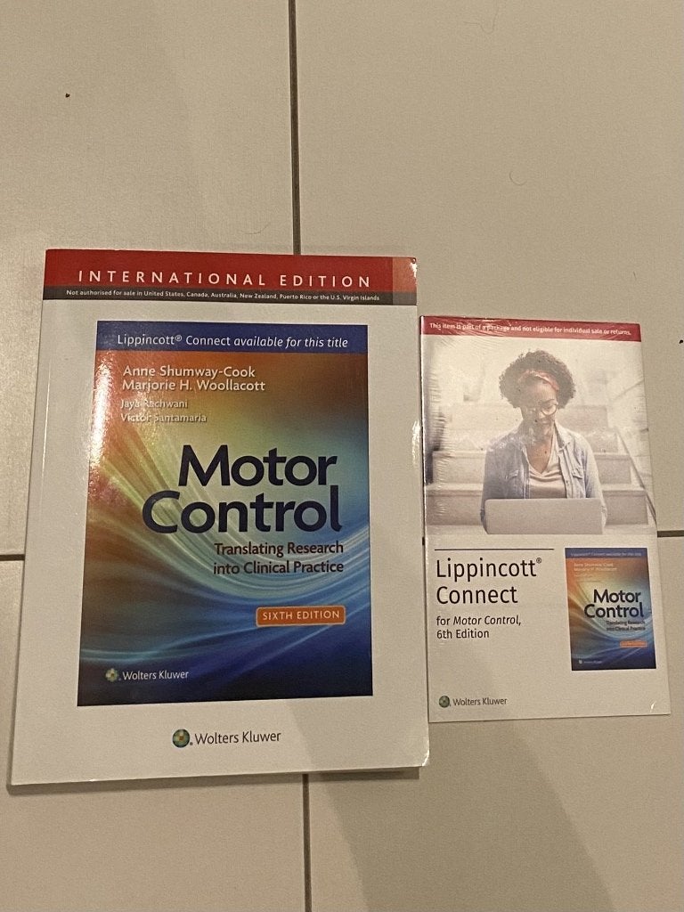 Motor Control Shumway-Cook, Boeken, Ophalen of Verzenden, Zo goed als nieuw, Hoger Onderwijs, Wolters Kluwer