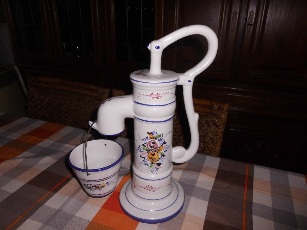 waterpomp handgeschilderd zeldzaam, Antiek en Kunst, Ophalen