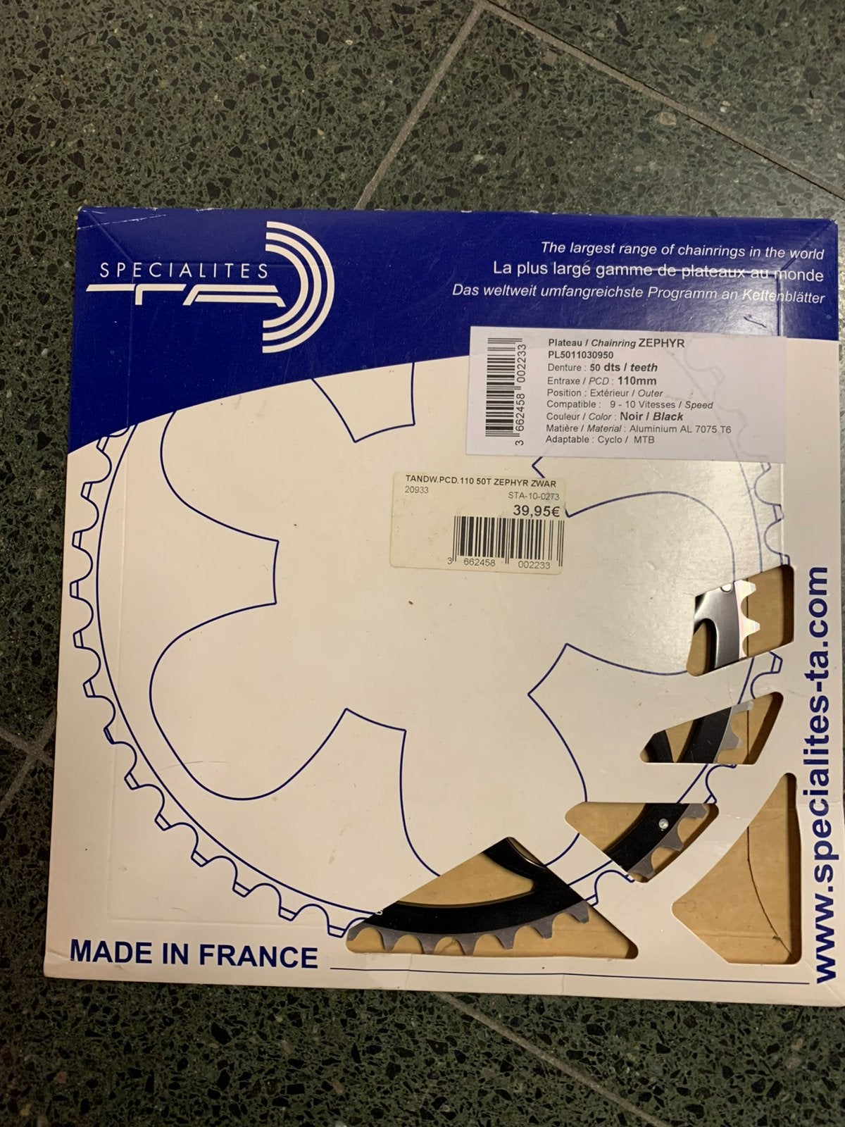 50T plateau voor koersfiets, Ophalen, Nieuw, Racefiets, Staal