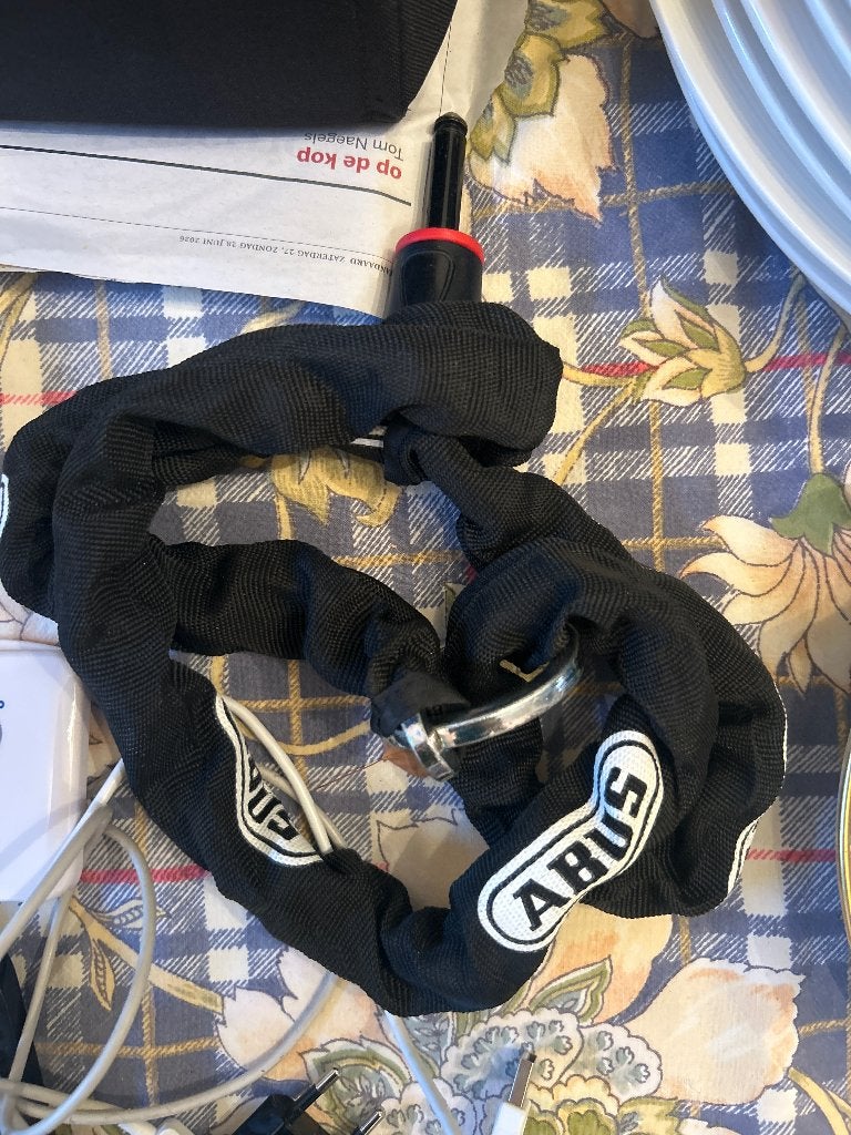 Fiets slot, Fietsen en Brommers, Ophalen, Zo goed als nieuw, Insteekslot