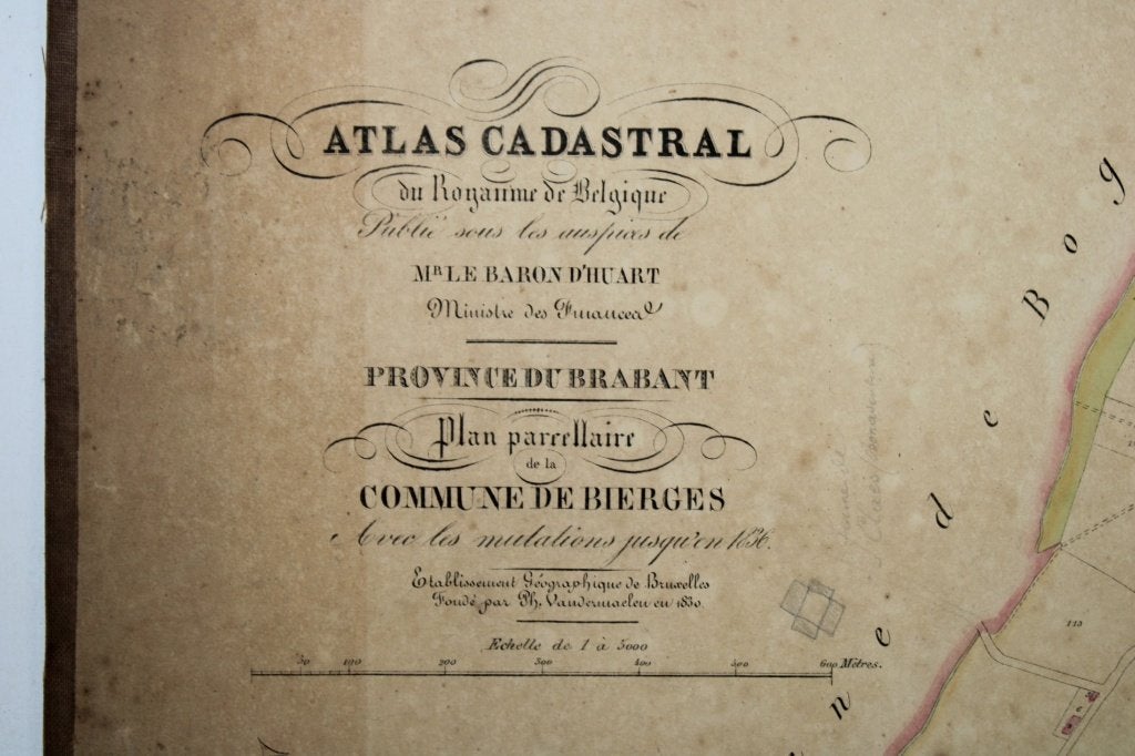 cartes anciennes de Bierg(h)es, Ph. Vandermaelen, 19e siècle, Enlèvement ou Envoi