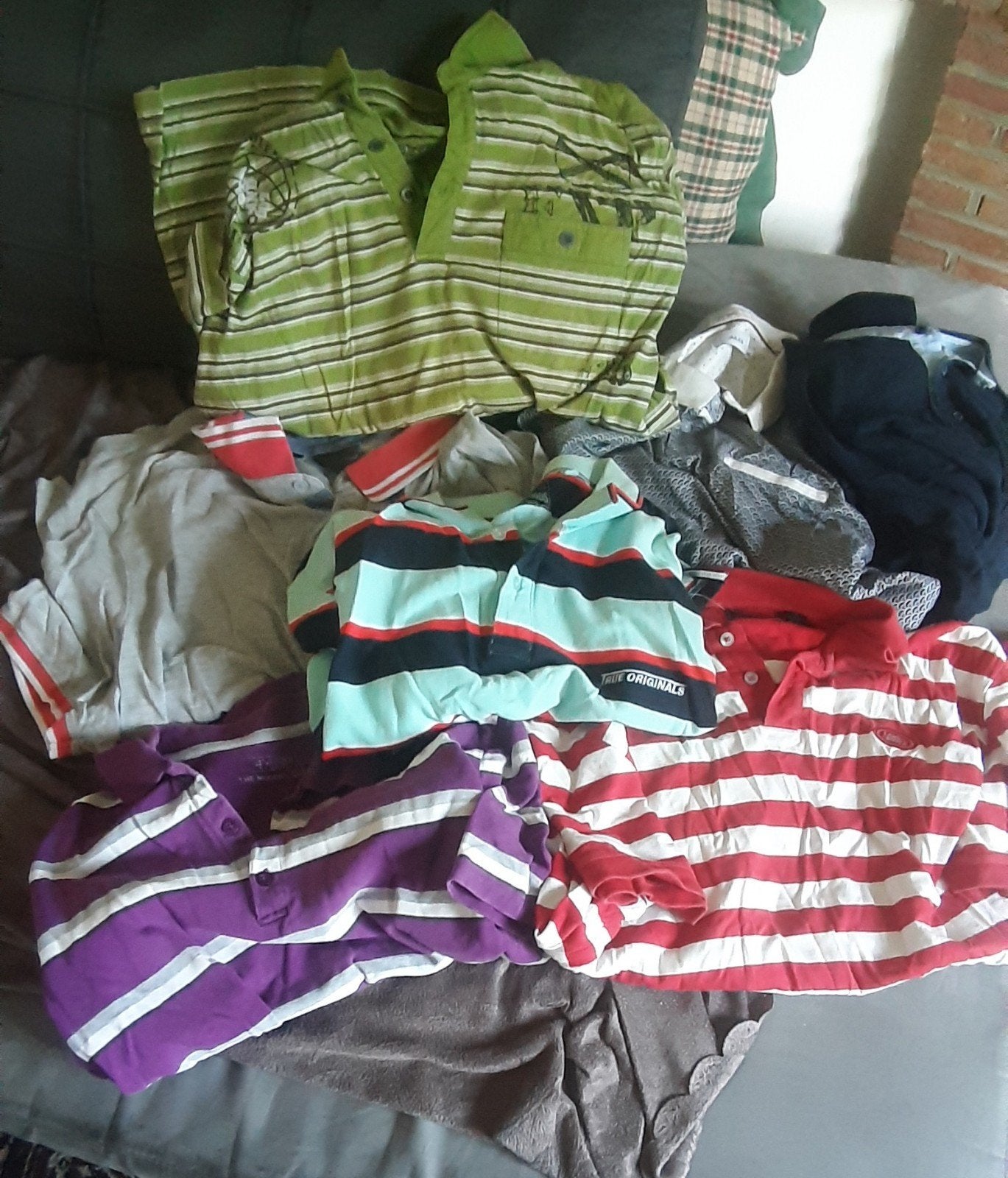 3 Polo homme pour 10€, Enlèvement, Comme neuf, Gris