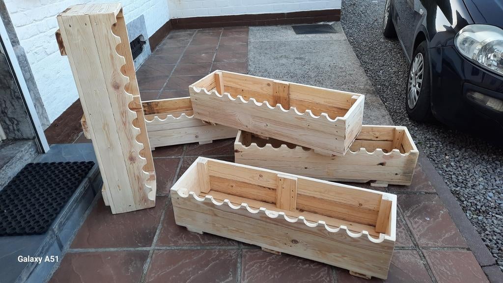 Jardinières en bois.., Enlèvement, Bois