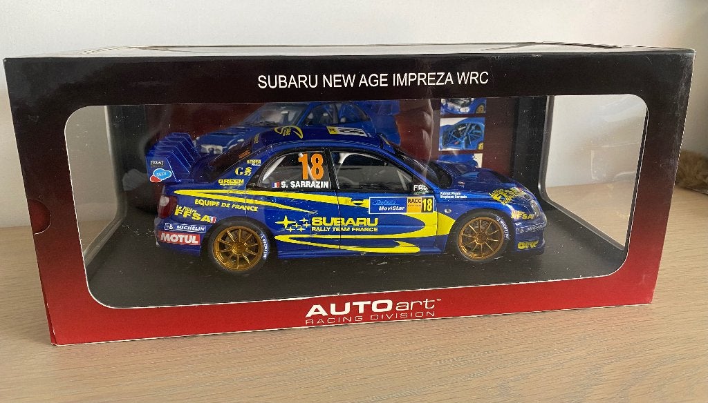 Autoart subaru impreza wrc, Ophalen of Verzenden, Zo goed als nieuw, Autoart
