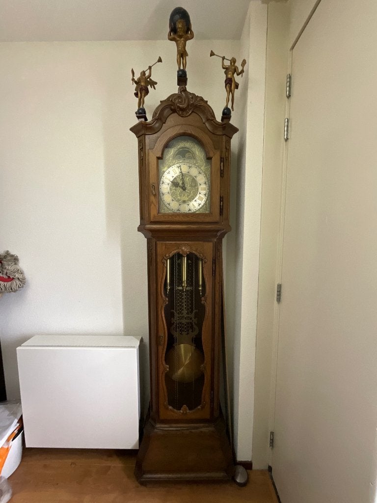Luxe klassieke staande klok, Ophalen, Zo goed als nieuw, Analoog, Staande klok