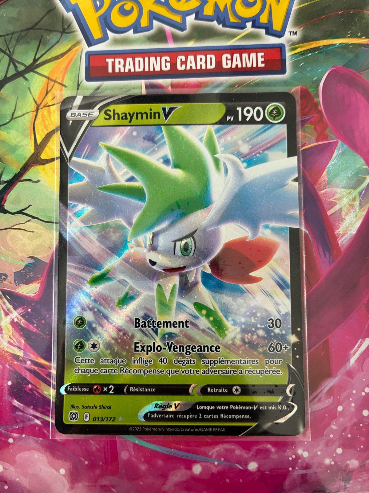 Carte Pokémon Shaymin V 013/172, Enlèvement, Comme neuf