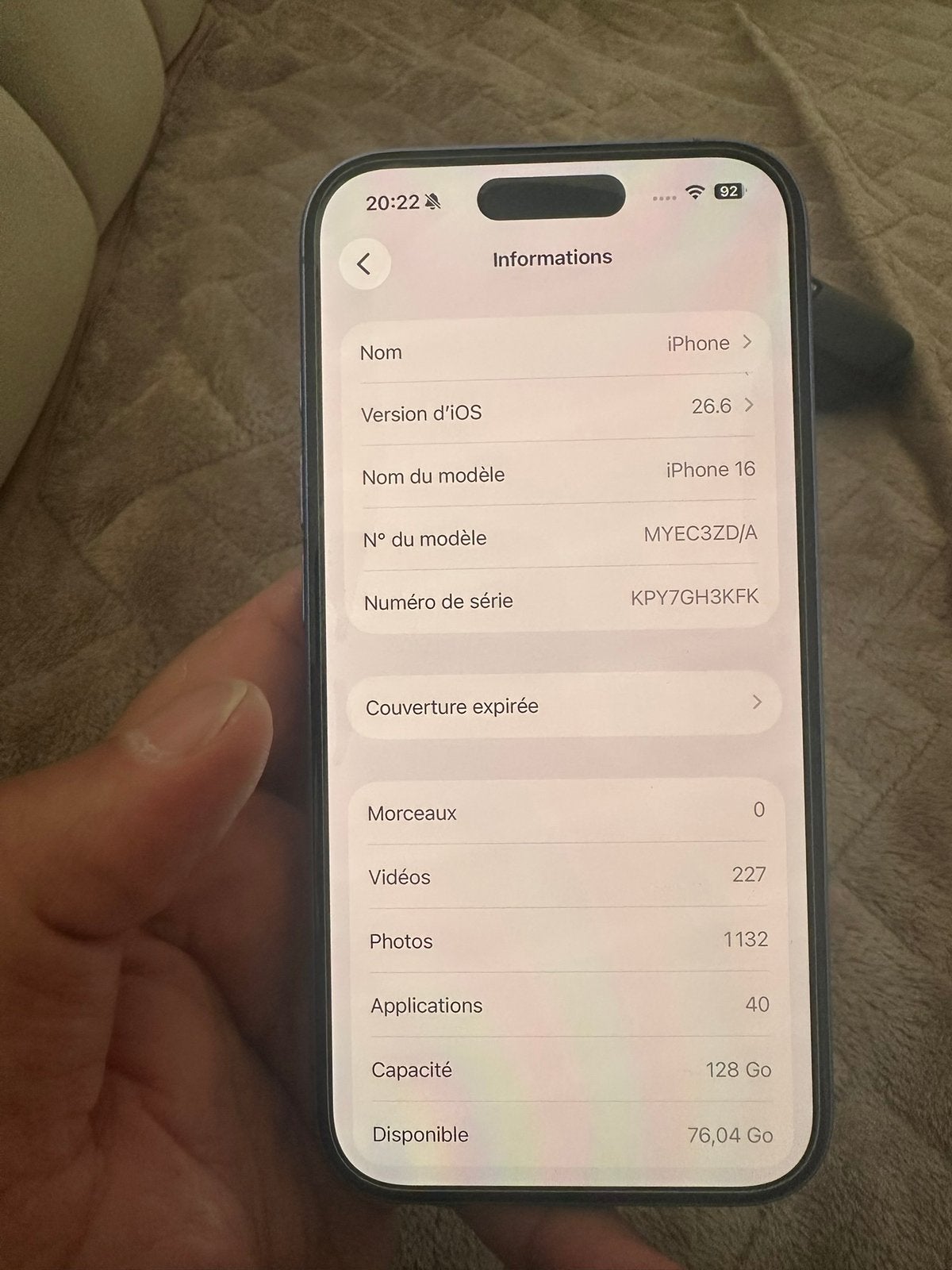 Iphone 16 128 gb, Ophalen of Verzenden, Zo goed als nieuw, 128 GB, IPhone 16