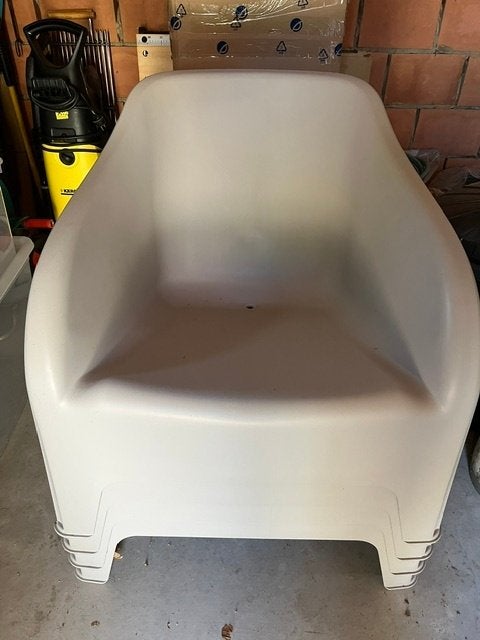 Tuinstoel monobloc, Ophalen, Zo goed als nieuw, Kunststof, Stapelbaar