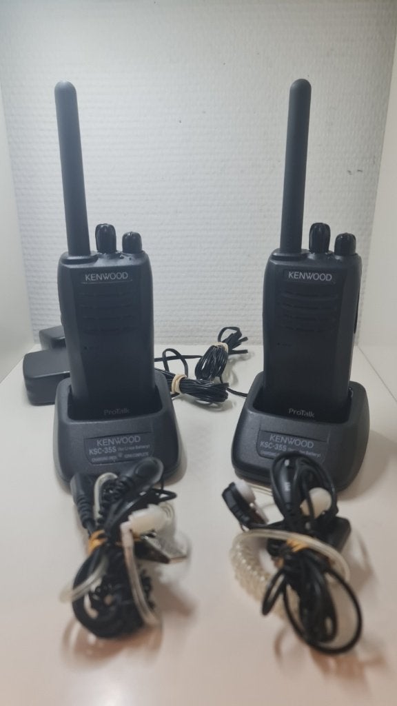 Kenwood TK 3501 Portofoons compleet, Telecommunicatie, Ophalen, Zo goed als nieuw, Portofoon of Walkie-talkie, Met broekklem