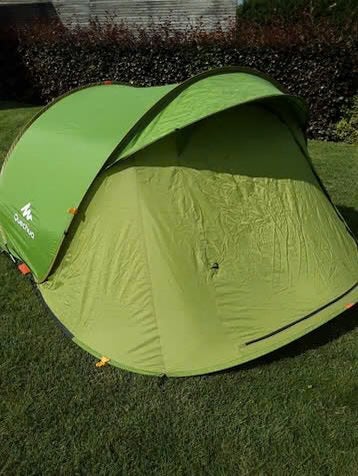 Quechua kampeertent 2 seconds easy 3 pers, Ophalen, Gebruikt, Tot en met 3