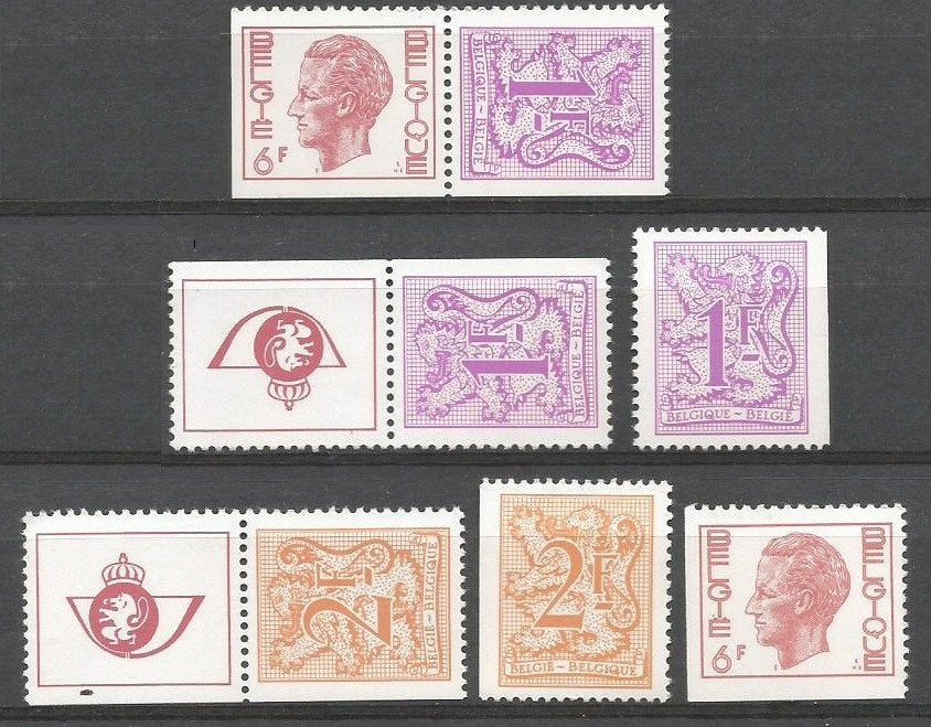 Timbre Carnet B14 1897/98 1900 Lion Hérald. et Roi Baudouin, Envoi, Timbre-poste, Neuf