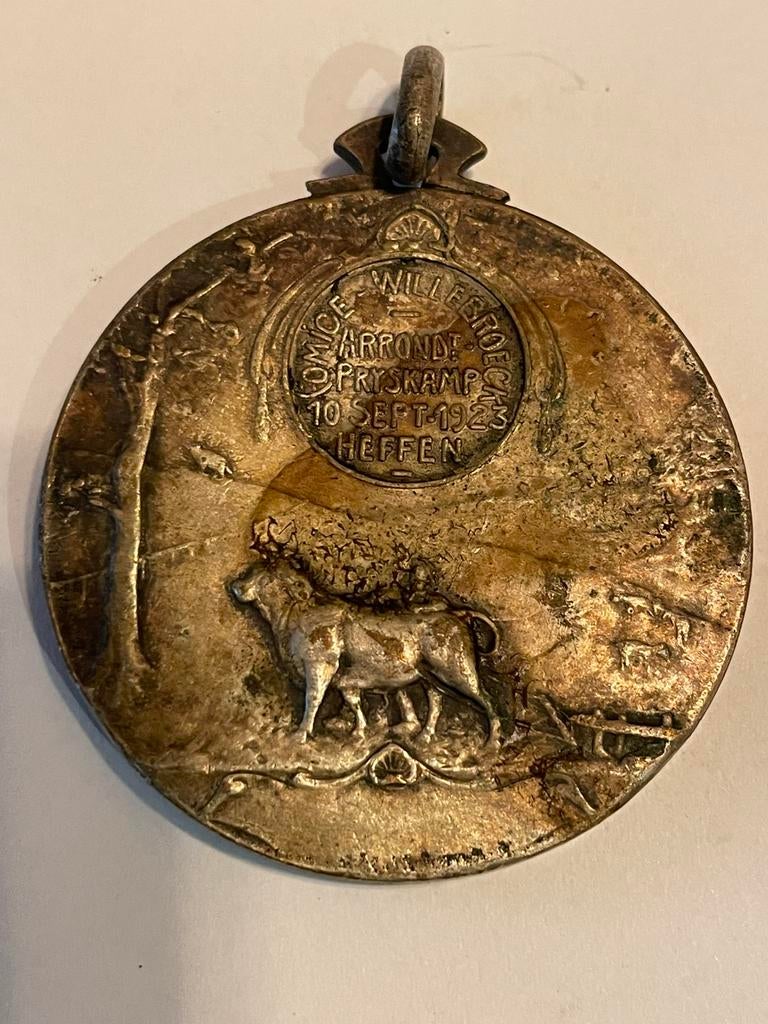 Oude medaille 1923, Postzegels en Munten, Ophalen of Verzenden