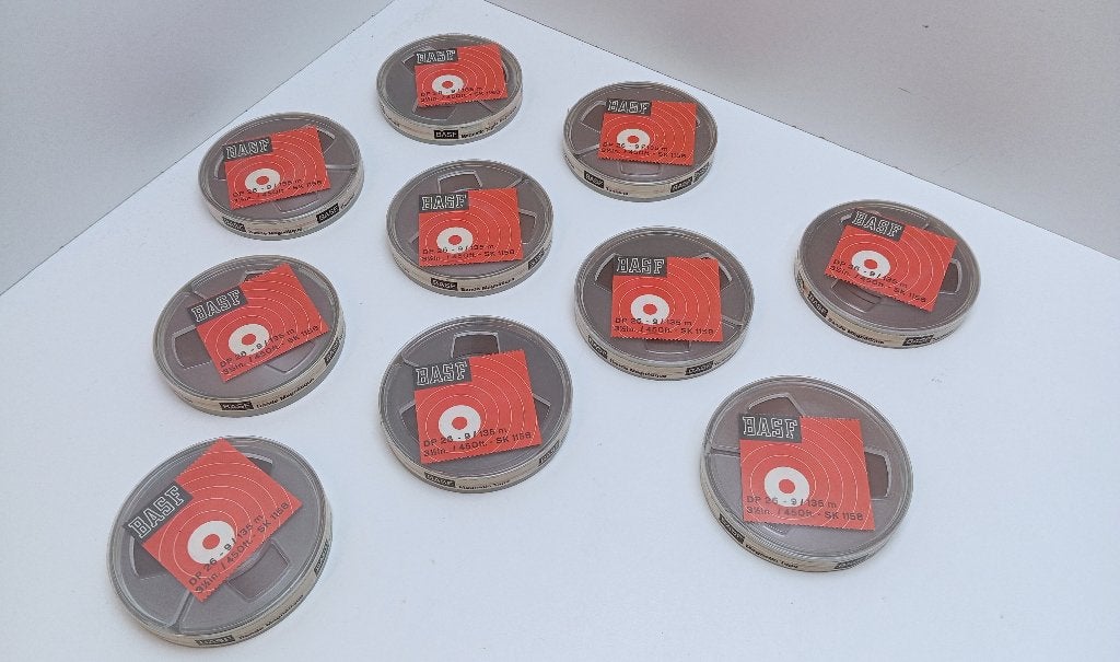 NOUVEAU MAGNÉTOPHONE BASF DP 26 SOUND TAPES 10 PIÈCES, Enlèvement ou Envoi, Magnétophone