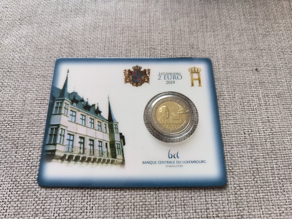 2 euro - Luxemburg - coincard - 2019 - Algemeen Kiesrecht, Postzegels en Munten, Munten | Europa | Euromunten, Ophalen of Verzenden