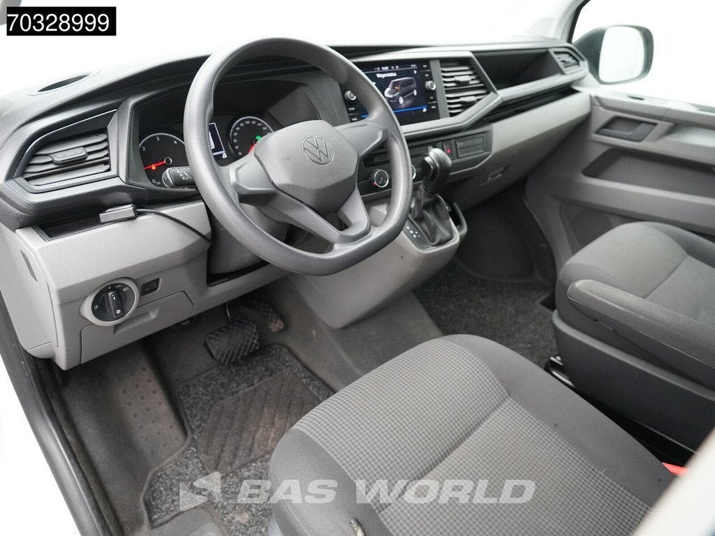 Volkswagen Transporter 150PK Uniek! Automaat Hoog Dak Dubbel, Stof, Gebruikt, Volkswagen, Wit