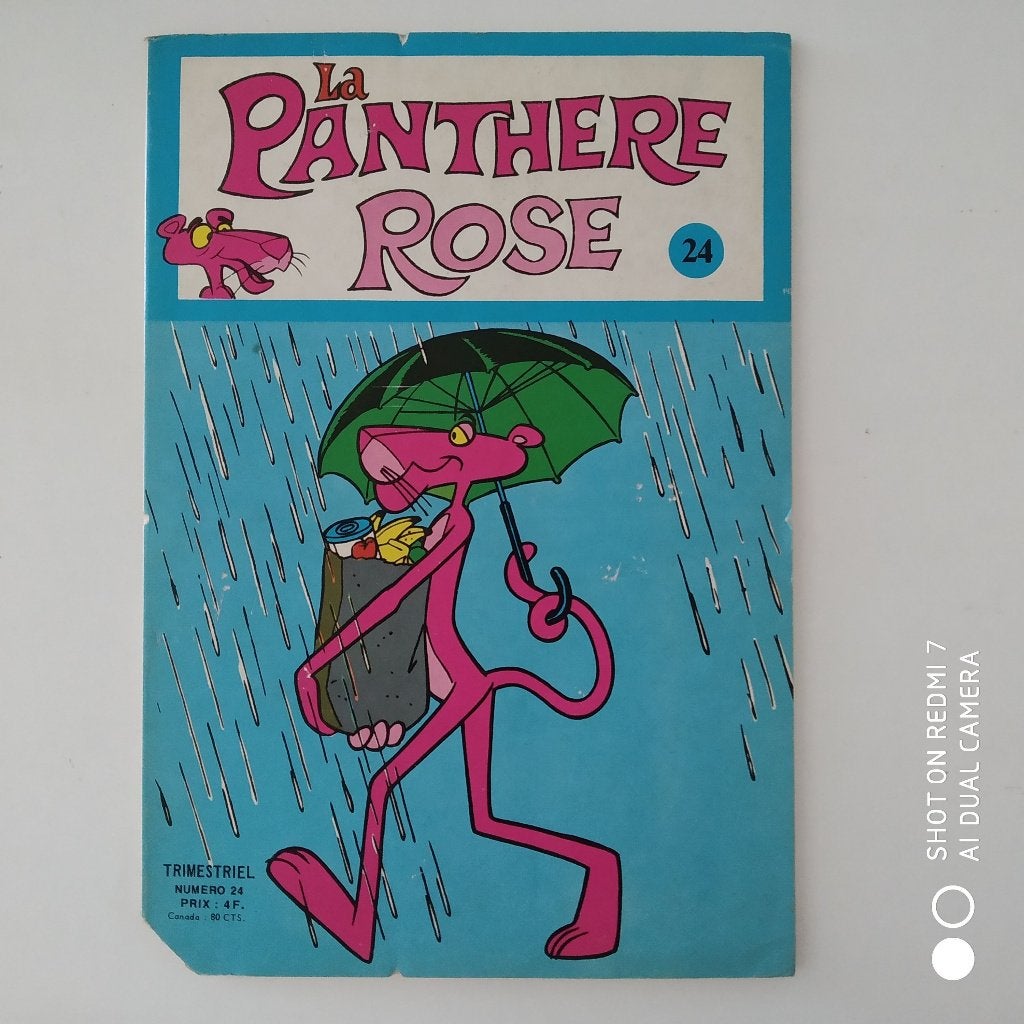 LA PANTHERE ROSE n24 (Sagedition) 1977., Une BD, Enlèvement ou Envoi, Utilisé