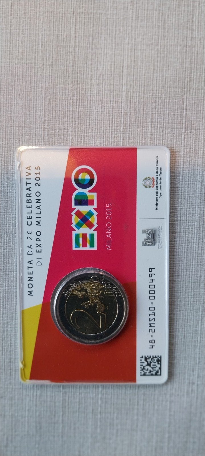 2 € coincard Italië 2015, Ophalen of Verzenden, Metaal, Setje