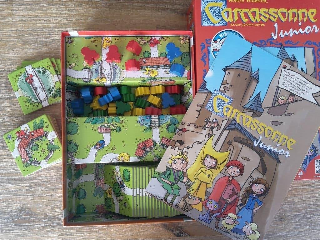 Carcassonne Junior, 2-4 spelers, 4+, 999, + 1 gratis promo, Enlèvement ou Envoi, Comme neuf, 999 games