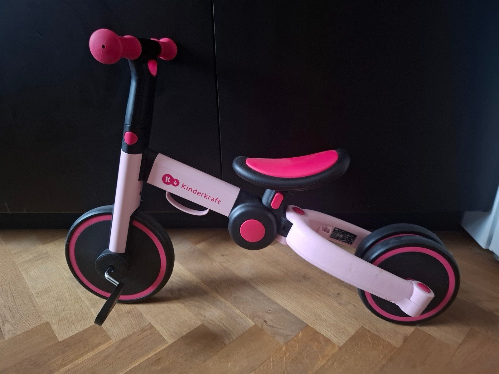 Kinderfiets roze Kinderkraft 3-in-1, Fietsen en Brommers, Ophalen, Zo goed als nieuw, Kinderkraft