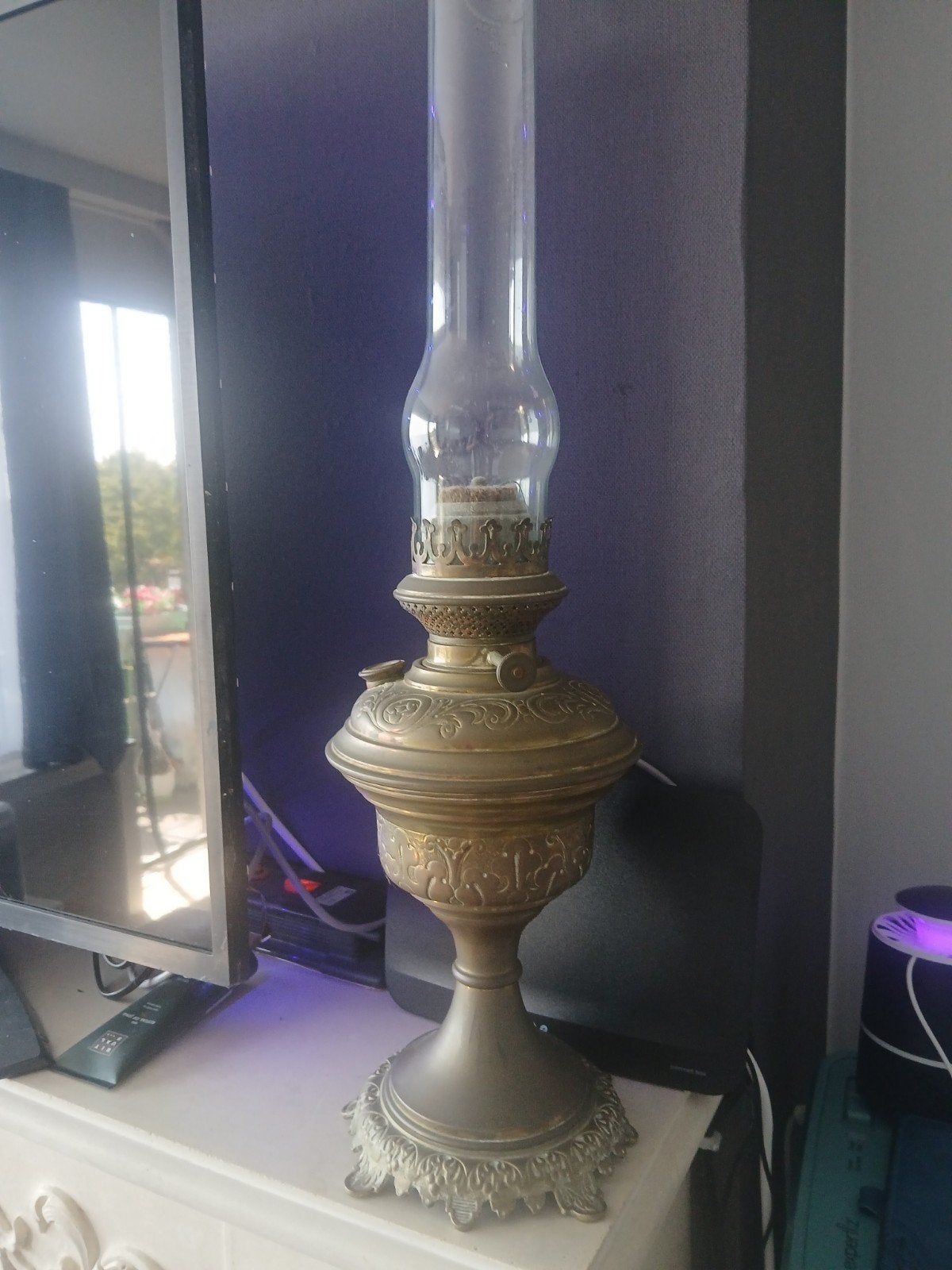 ancienne lampe a pétrole en etain, Enlèvement