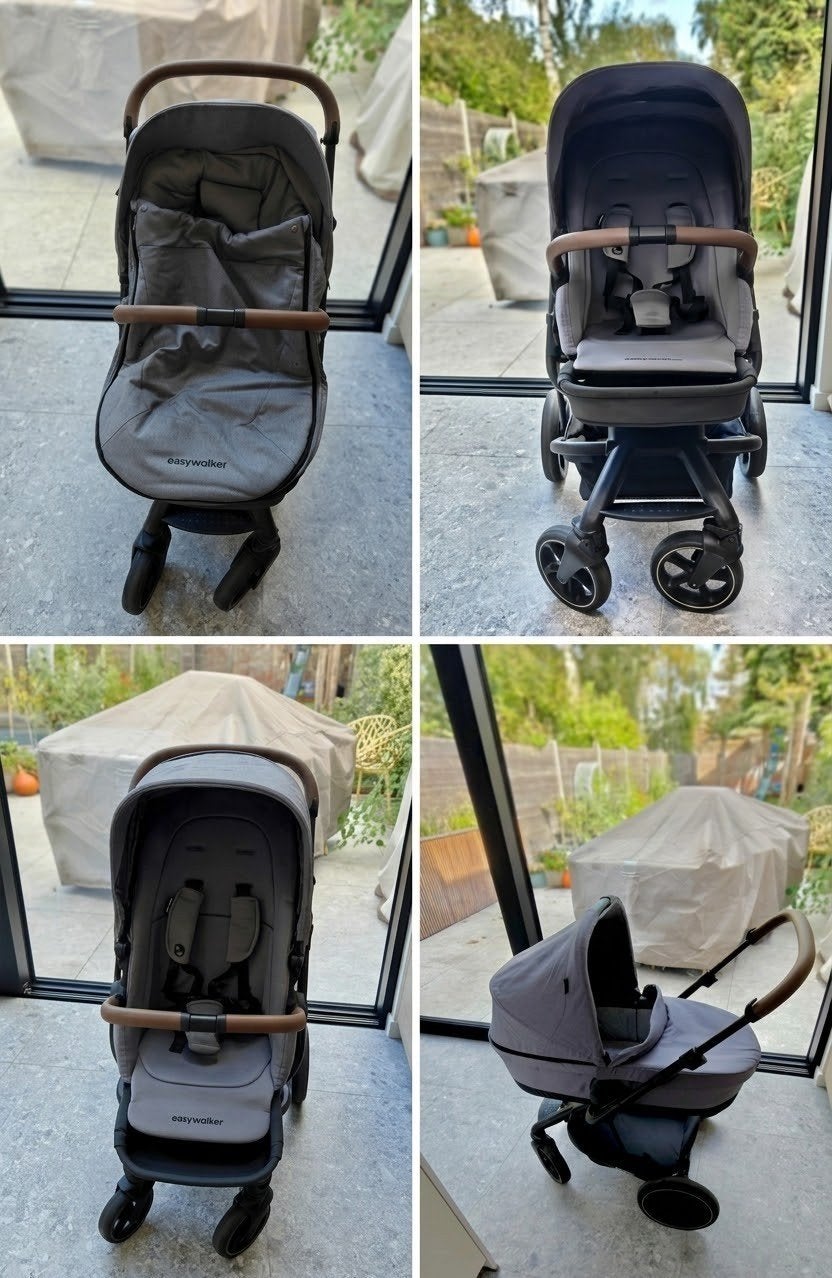 Easywalker Harvey 3 – Complete set incl. Extension Module, Enfants & Bébés, Autres marques, Comme neuf, Enlèvement, Poussette