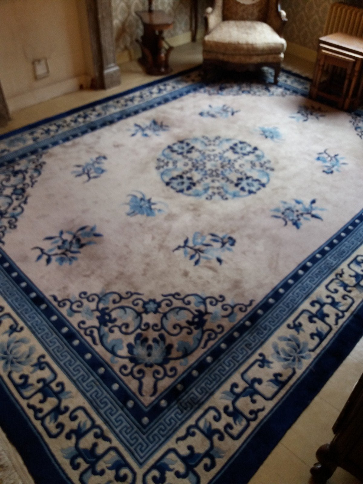 Tapis Chinois en laine fait main de Pekin 1950 - 1970, Neuf, 200 cm ou plus, 200 cm ou plus, Enlèvement