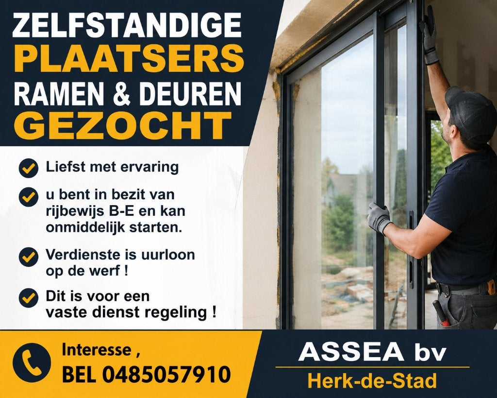 plaatser ramen en deuren, Vacatures