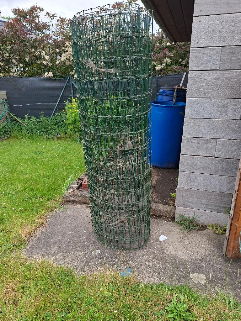 treillis plastifié Bekaert + fils tendeur diam3mm, Enlèvement, Utilisé, 10 à 20 mètres, Treillis