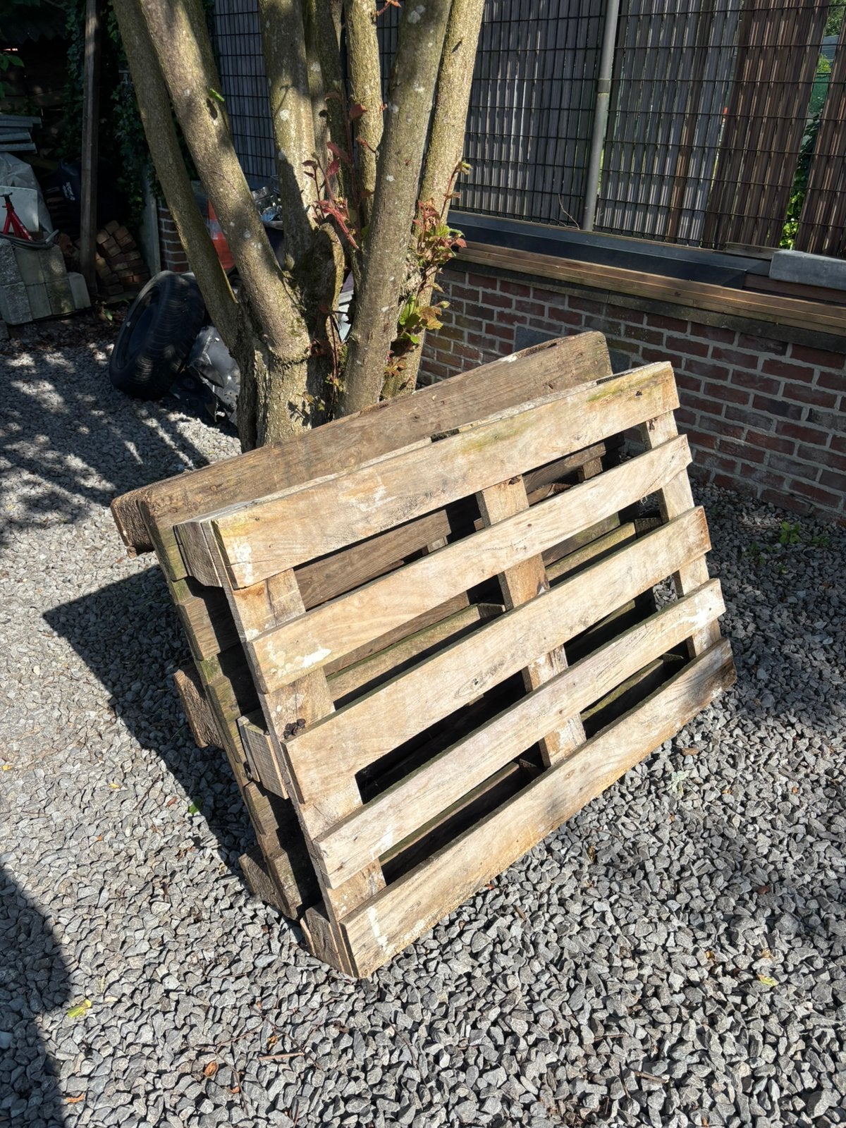 Gratis europallet af te halen genk, Doe-het-zelf en Bouw, Hout en Planken, Ophalen, Zo goed als nieuw