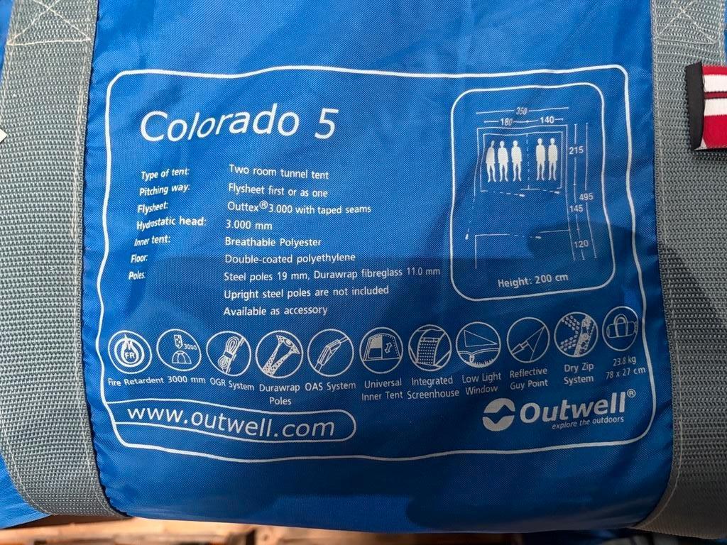 Tente OUTWELL COLORADO 5 y compris ! Front extension, Enlèvement, Comme neuf, Jusqu'à 5