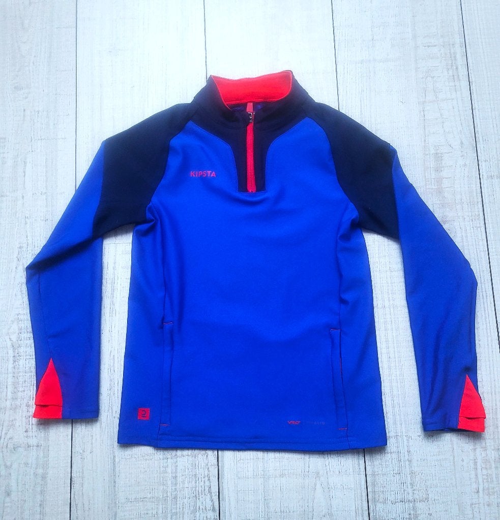 Kipsta Viralto trainingsshirt met halve rits : 7-8 jaar, Kleding | Heren, Sportkleding, Ophalen of Verzenden, Zo goed als nieuw